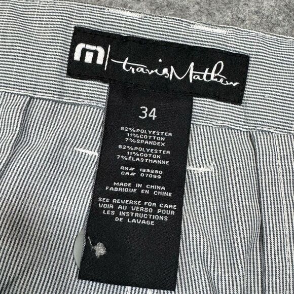 Travis Mathew blue Stripe Walk Golf Shorts size 34 - Picture 6 of 6